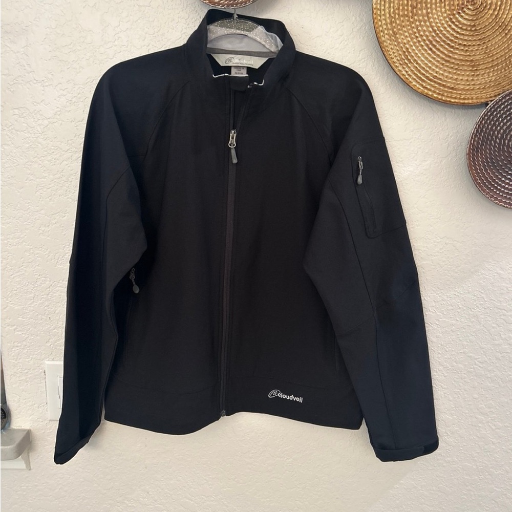Cloudveil black softshell jacket‎ women’s size Large